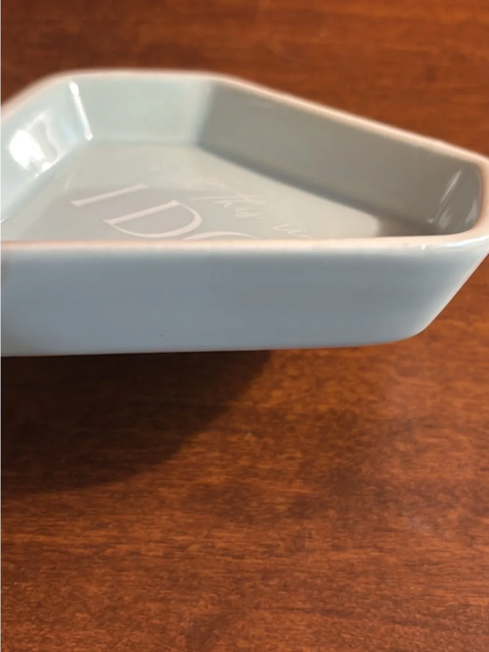 Ceramic Jewelry Dish 'I DO' in Light Blue by
